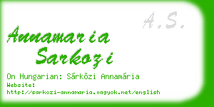 annamaria sarkozi business card