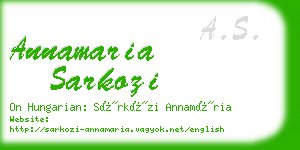 annamaria sarkozi business card